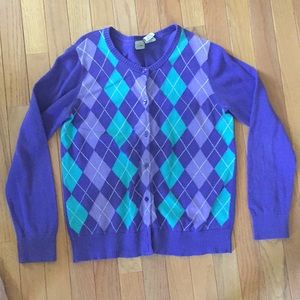 L.L. Bean argyle sweater